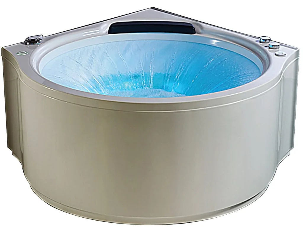 Mặt Trước Bồn Tắm Nằm Đôi Massage Acrylic Rudylux RD-93992-9 Tròn Góc