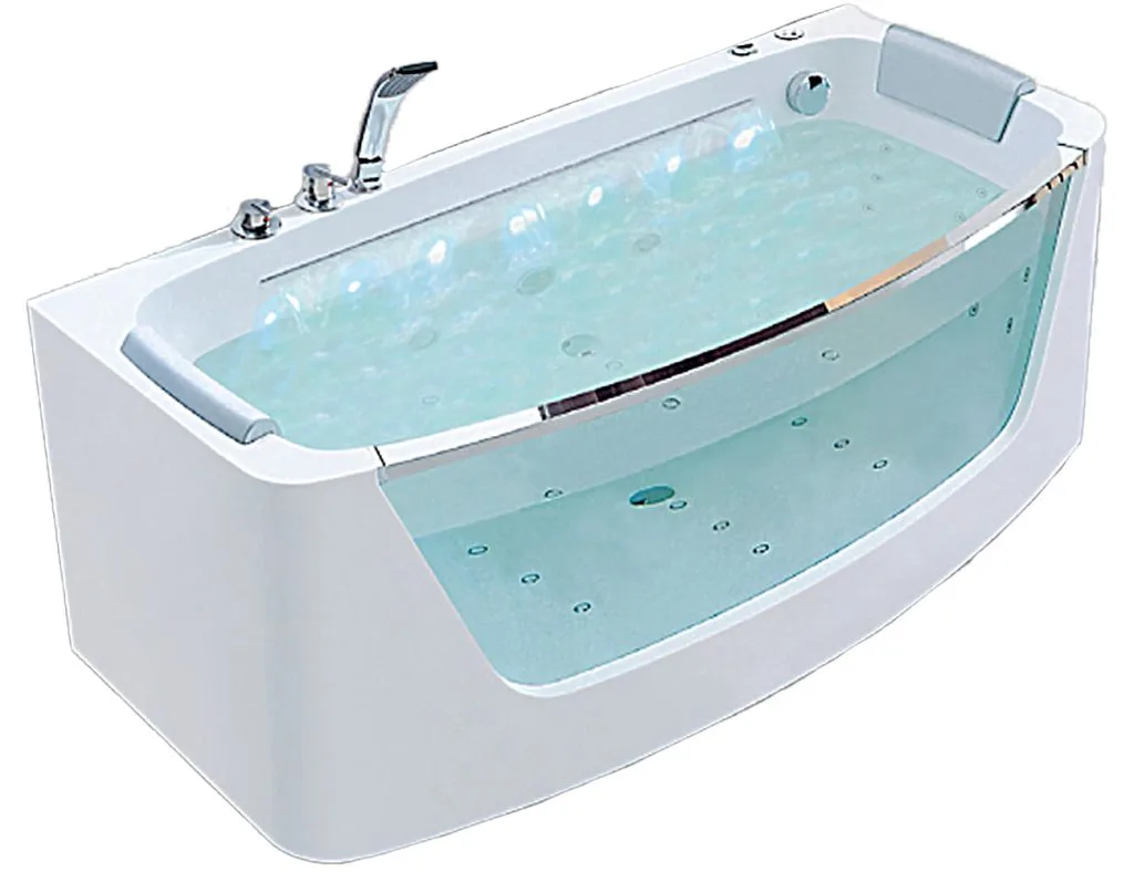 Mặt Trước Bồn Tắm Nằm Đơn Massage Acrylic Rudylux RD-91986-9 Chữ Nhật Góc