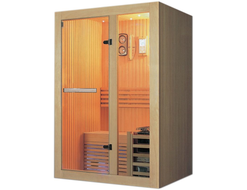 Mặt Trước Phòng Xông Hơi Khô Gỗ Hemlock Rudylux RD-8632 1200 x 1070