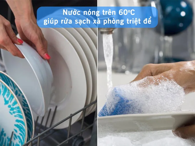 Việc Máy Rửa Bát Có Sạch Không Là Hoàn Toàn Sạch Với Chức Năng Sử Dụng Tia Nước Áp Cao Và Nóng