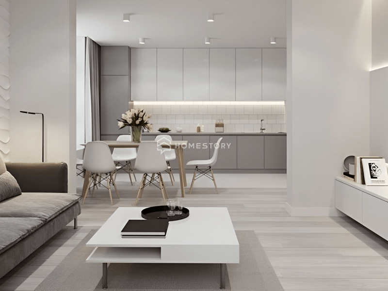 Không Gian Tối Giản Rộng Rãi