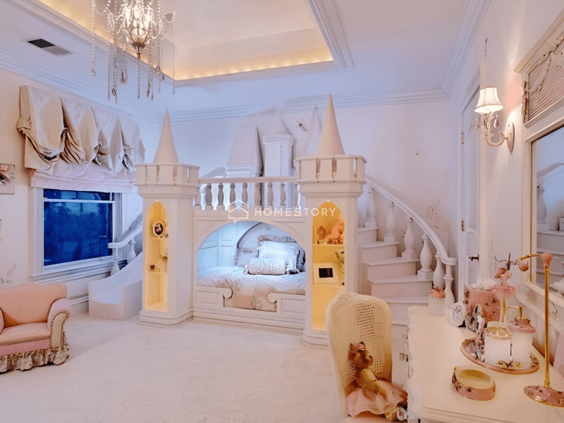 Phòng Cho Bé Gái Ấn Tượng