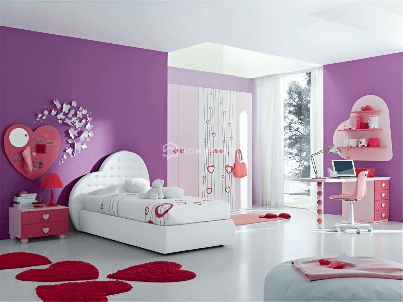 Phòng Cho Bé Gái Đáng Yêu