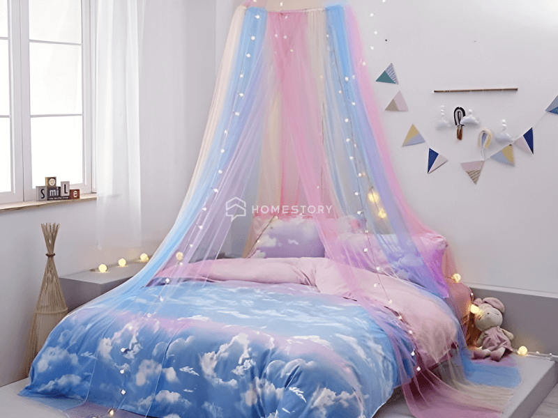 Phòng Cho Bé Gái Sặc Sỡ