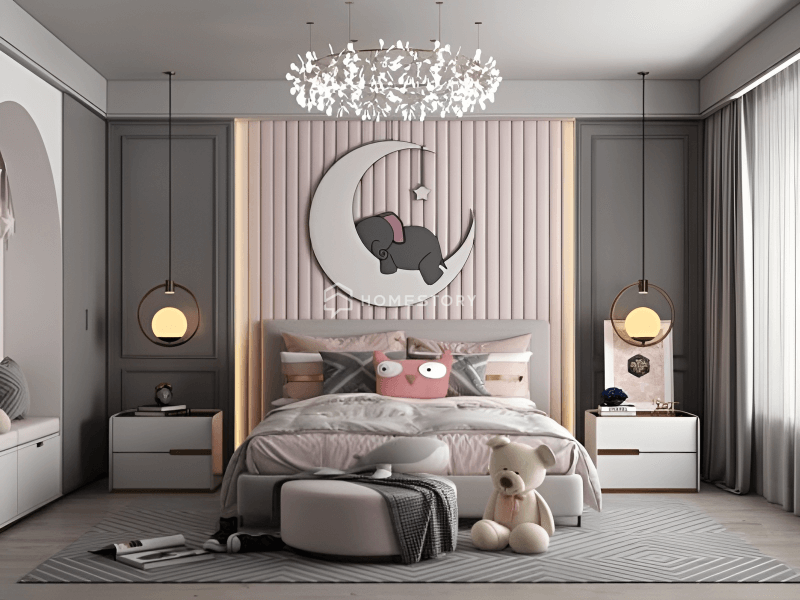 Phòng Cho Bé Gái Xinh