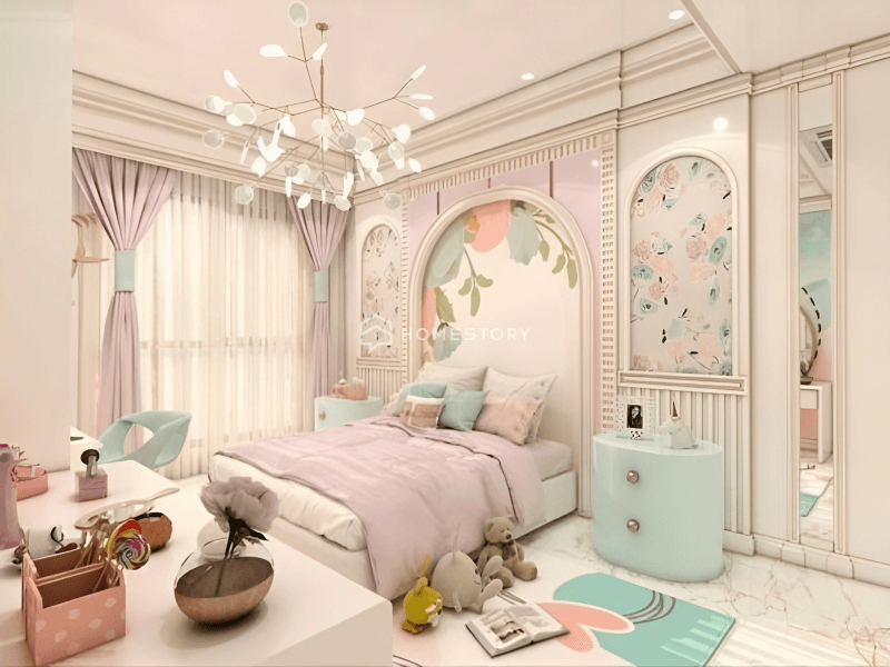 Sáng Tạo Phòng Ngủ Cho Bé Gái Đẹp