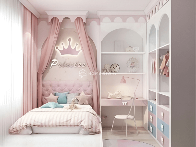 Thiết Kế Phòng Ngủ Cho Bé Gái Đẹp Hiện Đại