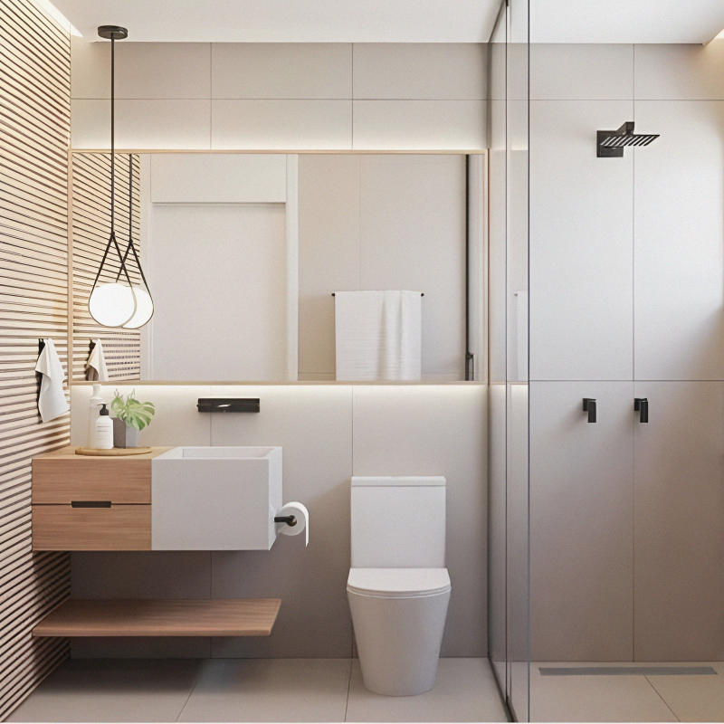 Bố Trí Phòng Tắm 3M2