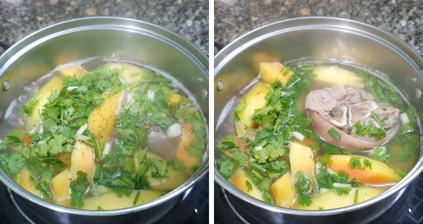 Cách Nấu Canh Giò Heo Hầm Đu Đủ Dinh Dưỡng, Bồi Bổ Gia Đình 7 Hoàn Thành Món Giò Heo Hầm Đu Đủ