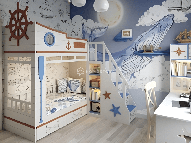 Thiết Kế Phòng Ngủ Bé Trai Hiện Đại, Đẹp Và Đơn Giản 14 Không Gian Phòng Bé Trai Đẹp