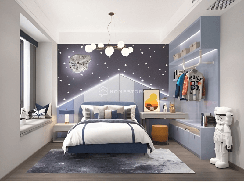 Thiết Kế Phòng Ngủ Bé Trai Hiện Đại, Đẹp Và Đơn Giản 6 Không Gian Phòng Bé Trai Tối Ưu