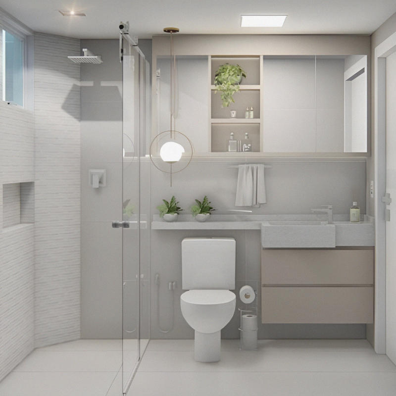 Sắp Xếp Hợp Lý Các Vật Liệu Là Bước Quan Trọng Của Việc Thiết Kế Nhà Vệ Sinh 3M2