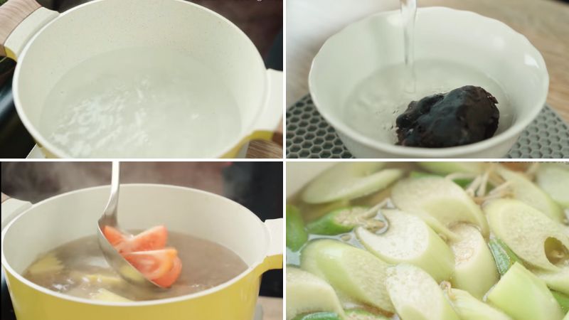 Nấu Nước Dùng Của Món Canh Chua Cá Basa