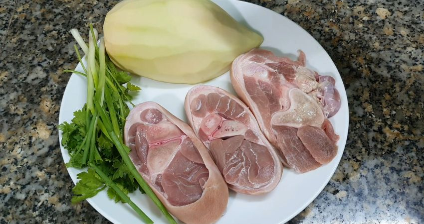 Cách Nấu Canh Giò Heo Hầm Đu Đủ Dinh Dưỡng, Bồi Bổ Gia Đình 2 Nguyên Liệu Món Giò Heo Hầm Đu Đủ