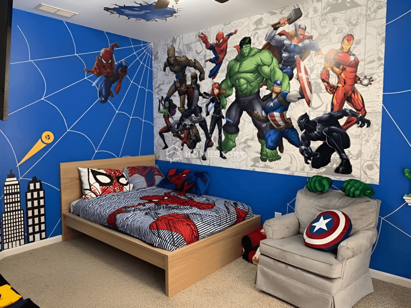 Thiết Kế Phòng Ngủ Bé Trai Hiện Đại, Đẹp Và Đơn Giản 15 Phòng Bé Trai Chủ Đề Siêu Anh Hùng