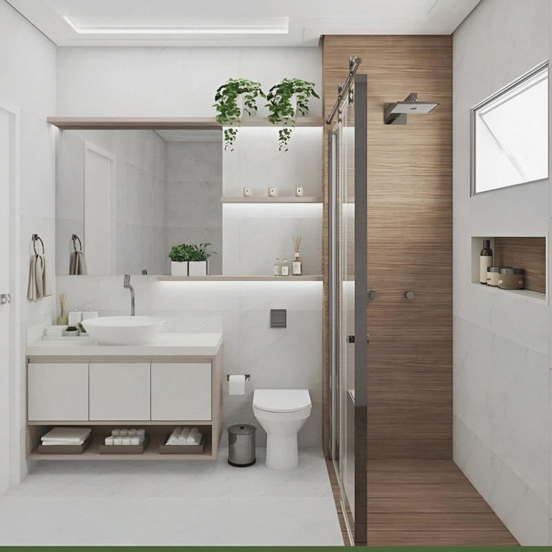 Thiết Kế Phòng Tắm 3M2