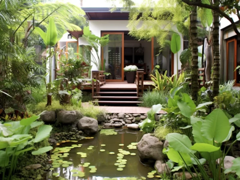 Sân Vườn Kiểu Nhiệt Đới