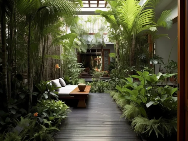 Trang Trí Sân Vườn Nhiệt Đới