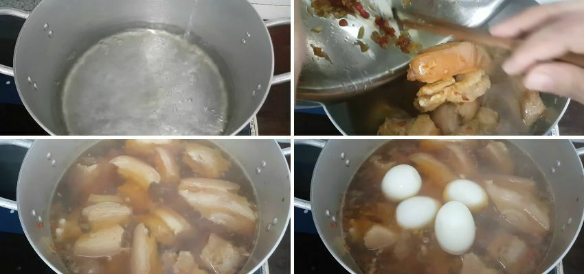 Kho Thịt Với Trứng