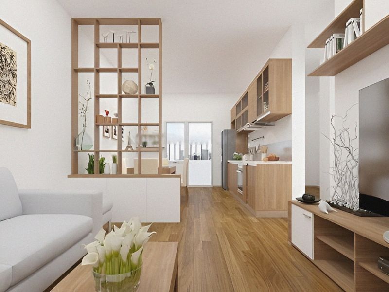 Mẫu Phòng Khách Liền Kề Bếp