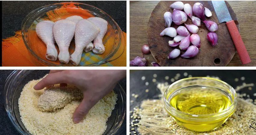 Nguyên Liệu Làm Món Đùi Gà Chiên Xù
