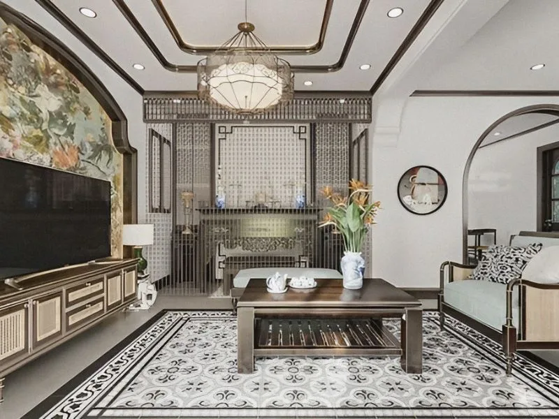 Mẫu Phòng Khách Truyền Thống Ấm Cúng Và Sang Trọng 2 Phòng Khách Truyền Thống Đẹp