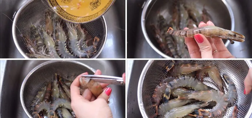 Cách Làm Tôm Hấp Nước Dừa Ngon Ngọt, Ai Làm Cũng Ngon 4 Sơ Chế Tôm