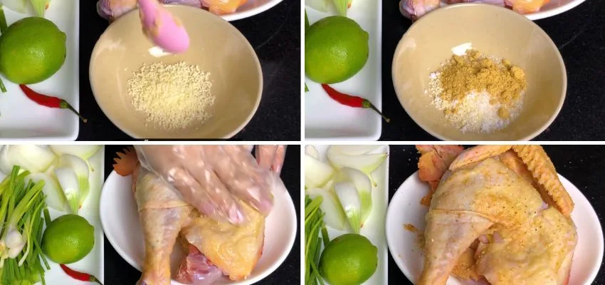 Ướp Gà Để Hấp