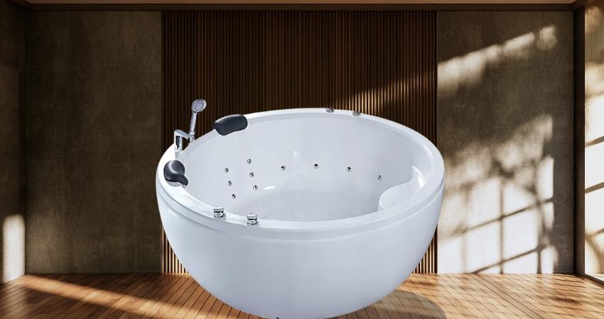 Bồn Tắm Nằm Đôi Massage Acrylic Rudylux Rd-2764 Có Thiết Kế Nhỏ Gọn