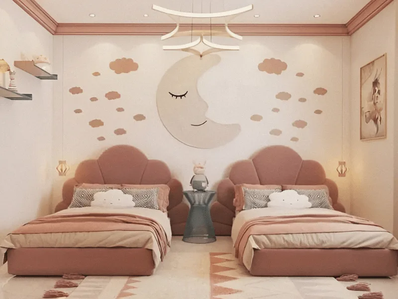 Mẫu Thiết Kế Phòng Ngủ Cho 2 Chị Em Gái Xinh Xắn, Đáng Yêu 16 Phòng Ngủ 2 Bé Gái