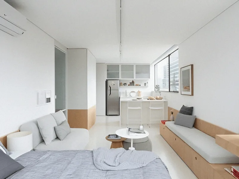 Mẫu Thiết Kế Nội Thất Căn Hộ 40M2 Rộng Rãi Và Tiện Nghi 14 Thiết Kế Căn Hộ 40M2