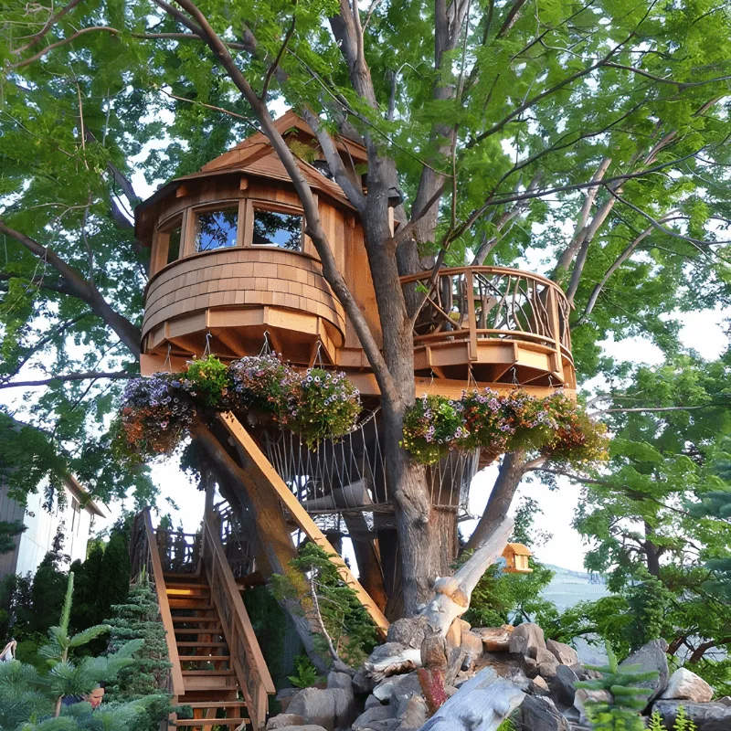 Những Mẫu Nhà Trên Cây Khiến Bạn Muốn Rời Bỏ Cuộc Sống Thành Phố 2 Thiết Kế Nhà Trên Cây