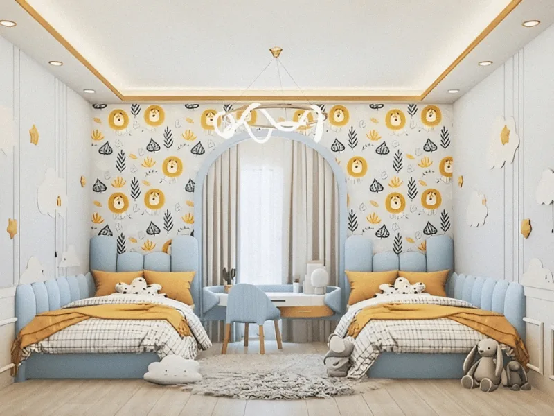 Mẫu Thiết Kế Phòng Ngủ Cho 2 Chị Em Gái Xinh Xắn, Đáng Yêu 8 Thiết Kế Phòng Cho 2 Bé Gái