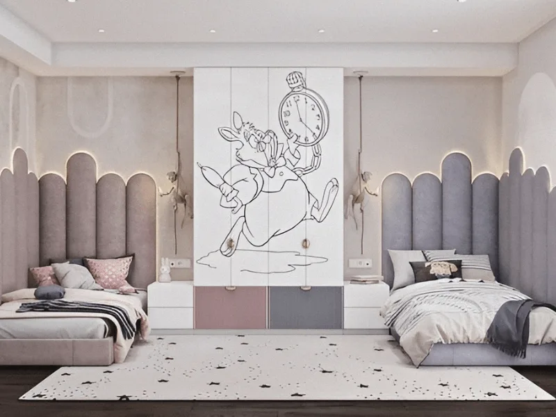 Mẫu Thiết Kế Phòng Ngủ Cho 2 Chị Em Gái Xinh Xắn, Đáng Yêu 15 Thiết Kế Phòng Ngủ Cho 2 Bé Gái