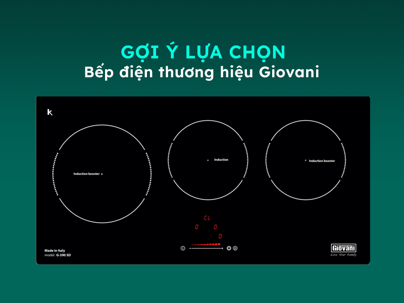 Gợi ý lựa chọn bếp điện Giovani chất lượng