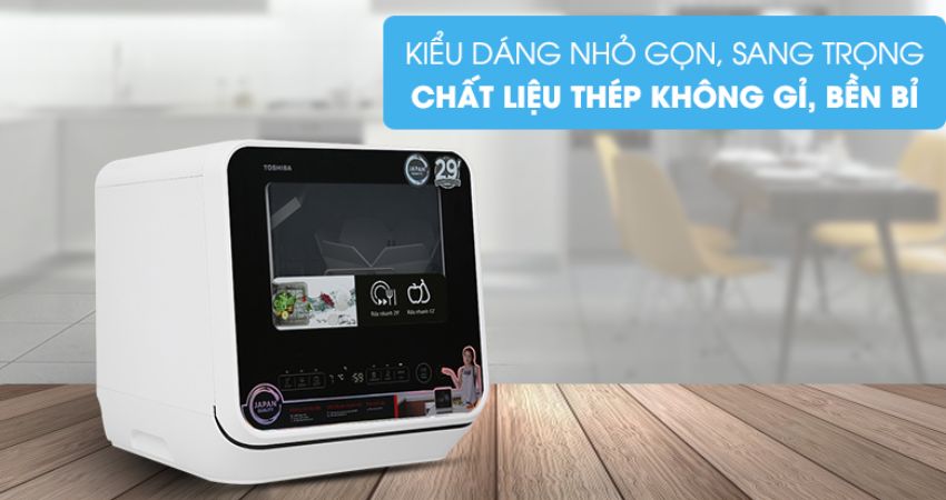 Hướng dẫn sử dụng máy rửa chén Toshiba 6 Thiết kế máy rửa chén Toshiba