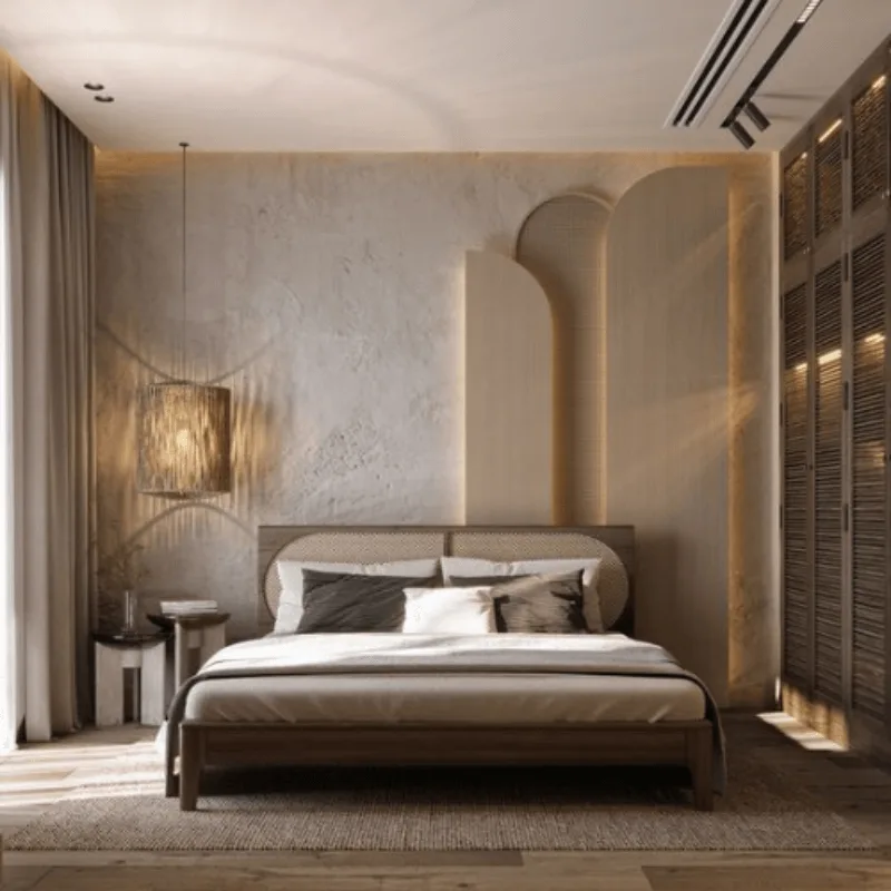 Mẫu Phòng Ngủ Phong Cách Wabisabi