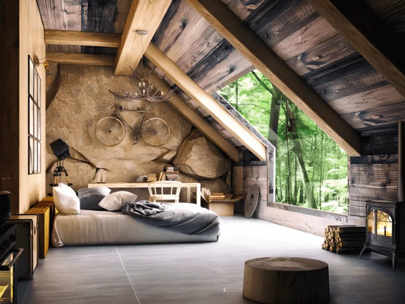 Thiết Kế Phòng Gác Mái