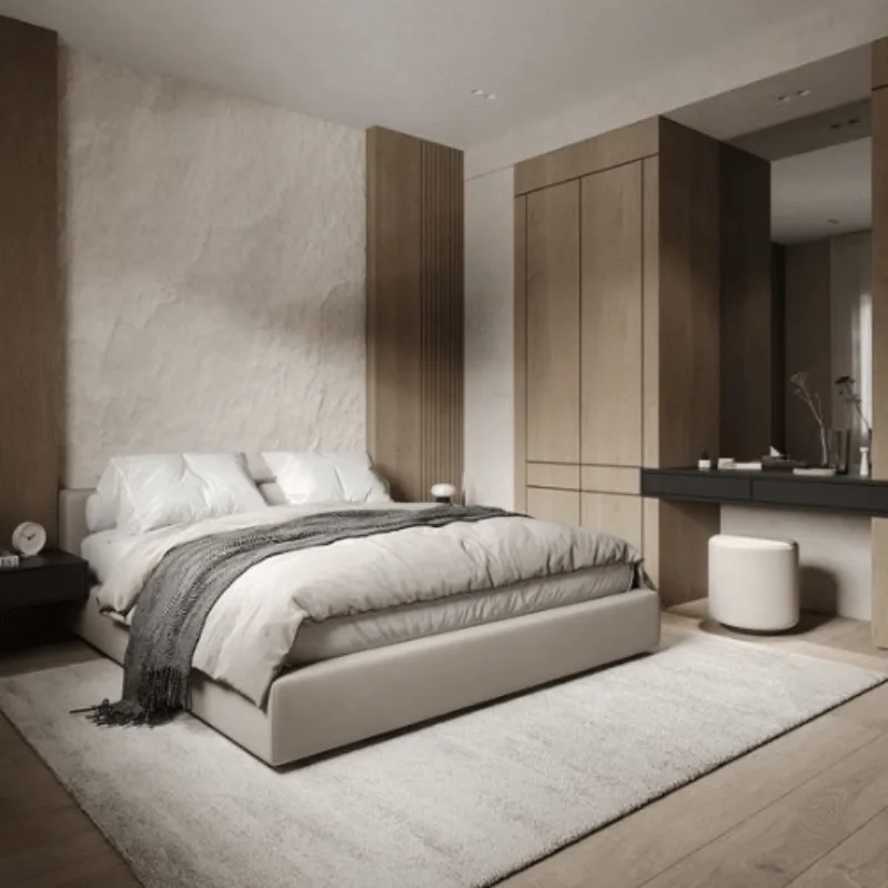 Thiết Kế Phòng Ngủ Wabi Sabi