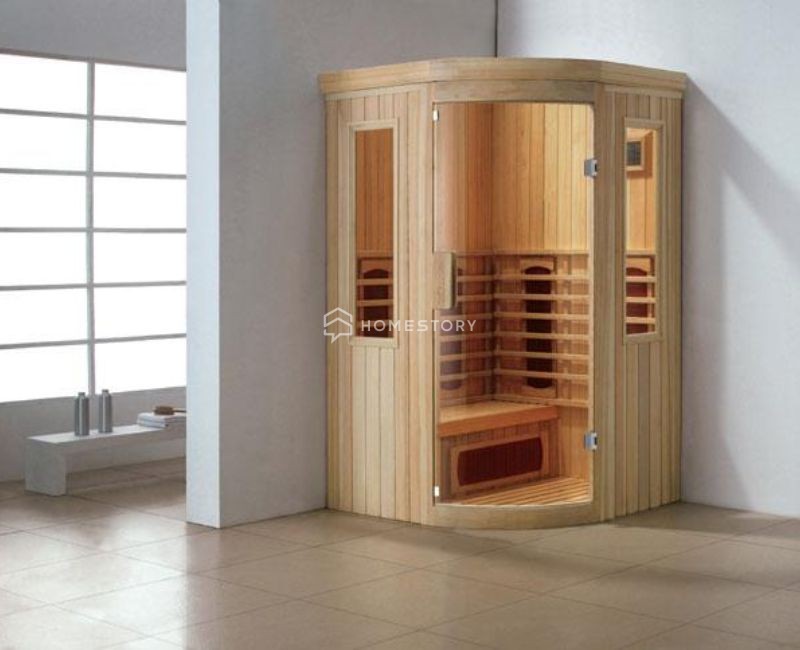 Máy Xông Hơi Khô Phù Hợp Với Phòng Xông Hơi Được Làm Bằng Chất Liệu Gỗ Thông