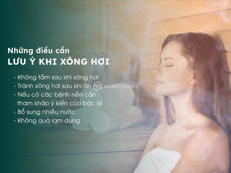 Những lưu ý khi sử dụng máy xông hơi gia đình