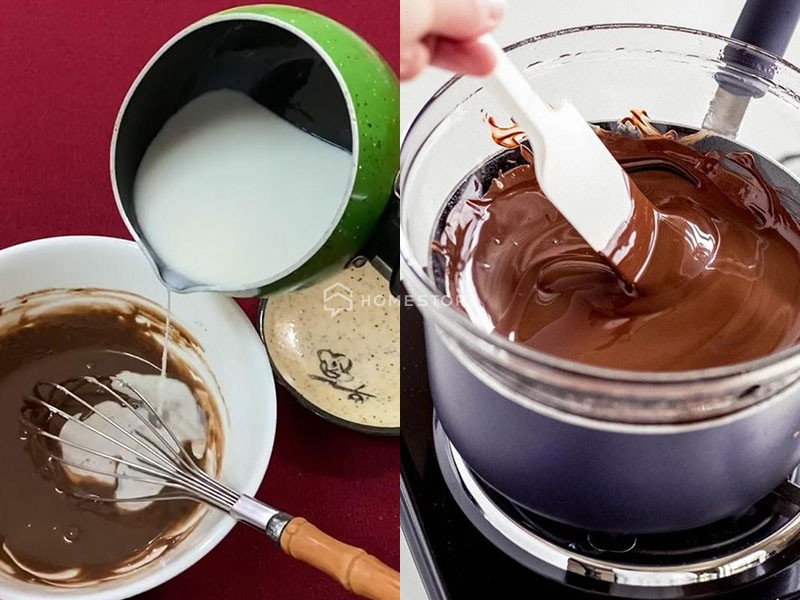 Cách Làm Socola Valentine 14/2 Khiến Các Chàng Mê Mẩn 6 Nấu Tan Chảy Socola - Cách Làm Socola Valentine