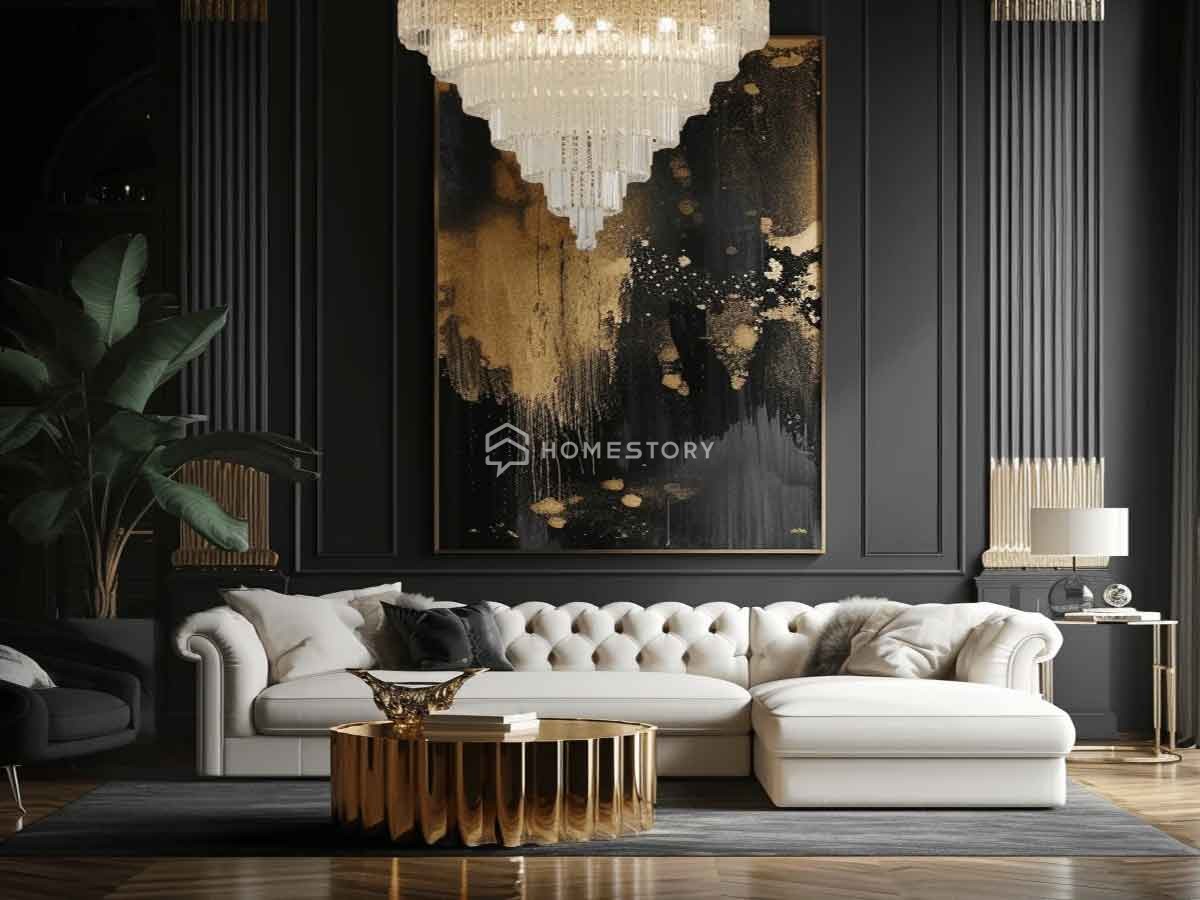 Những Lưu Ý Khi Thiết Kế Phòng Khách Art Deco - Lựa Chọn Đèn Chiếu Sáng Và Ánh Sáng Tự Nhiên