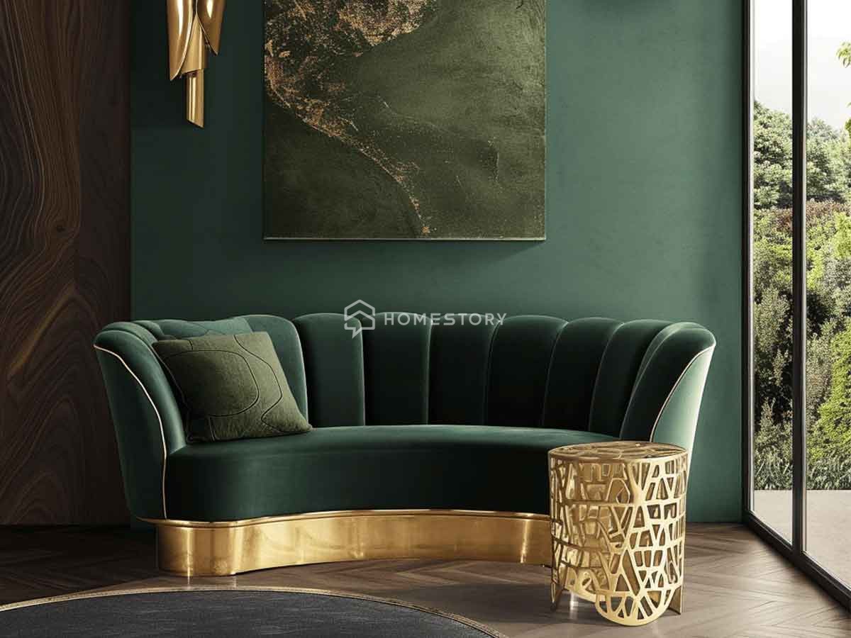 Tận Dụng Các Sản Phẩm Nội Thất Bọc Nhung Vào Trong Thiết Kế Phòng Khách Nghệ Thuật