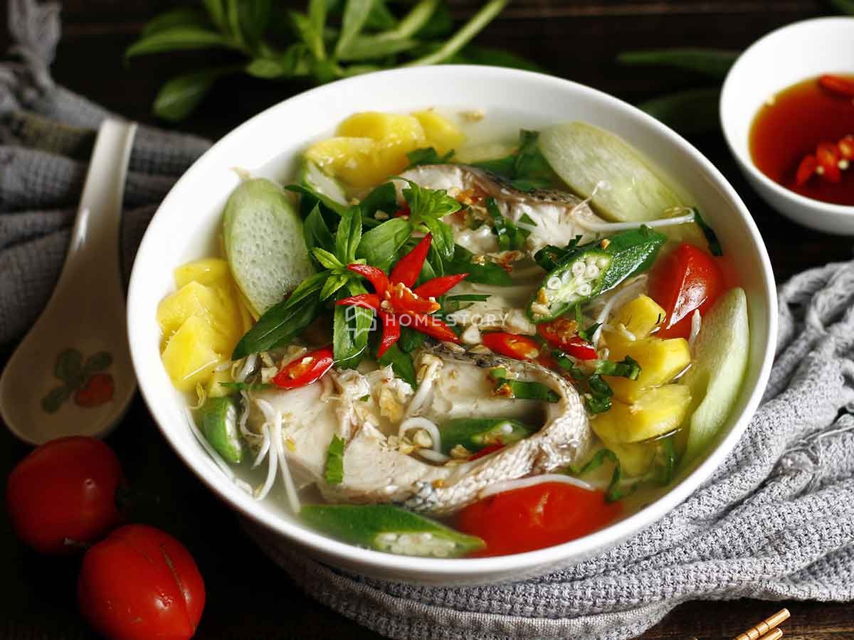 Trời Mưa Ăn Gì Ngon? 20+ Món Ngon Ngày Mưa Dễ Nấu, Dễ Hao Cơm 15 Trời Mưa Ăn Gì Ngon? - Canh Chua Cá Lóc Thơm Ngon