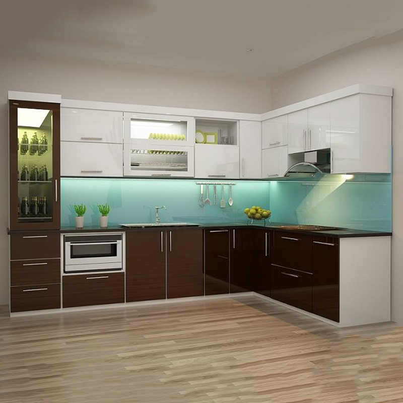 tủ bếp nhựa Acrylic đẹp