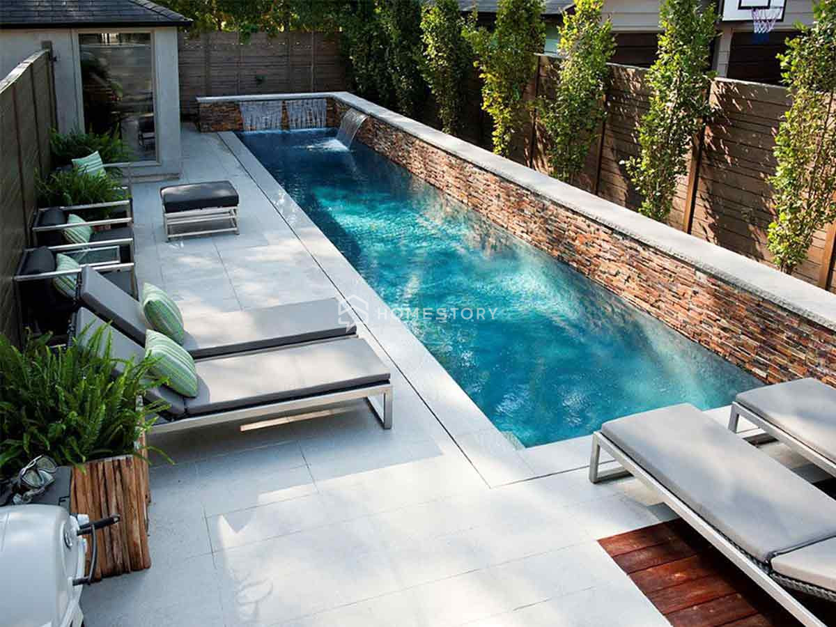 30+ Mẫu Thiết Kế Bể Bơi Đẹp Cho Biệt Thự, Khách Sạn, Homestay 22 Bể Bơi Có Thác Nước - Các Mẫu Thiết Kế Bể Bơi Đẹp Đang Được Ưa Chuộng Hiện Nay