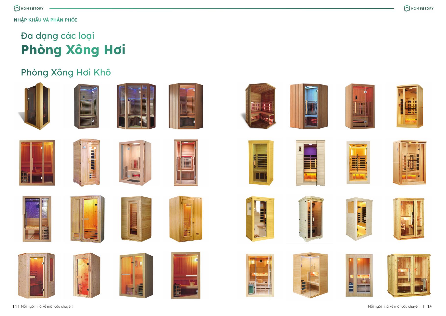 Đa dạng các loại phòng xông hơi khô HomeStory