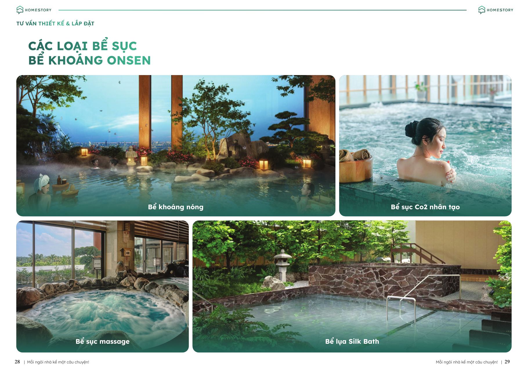 Các loại bể sục bể khoáng Onsen