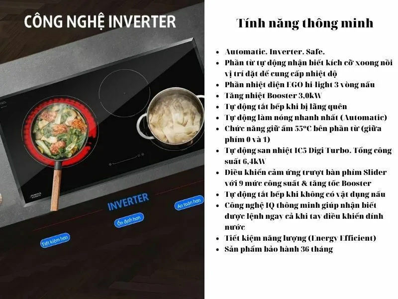 Công Suất Bếp Điện Từ Hồng Ngoài 3 Vùng Nấu Munchen Gm6318X 3000W Cảm Ứng
